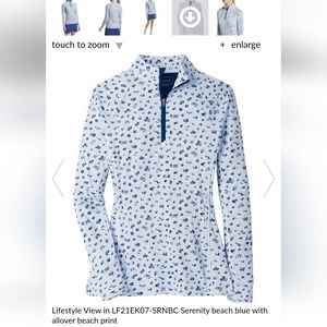 NWT Peter Millar Sun Shirt golf size S